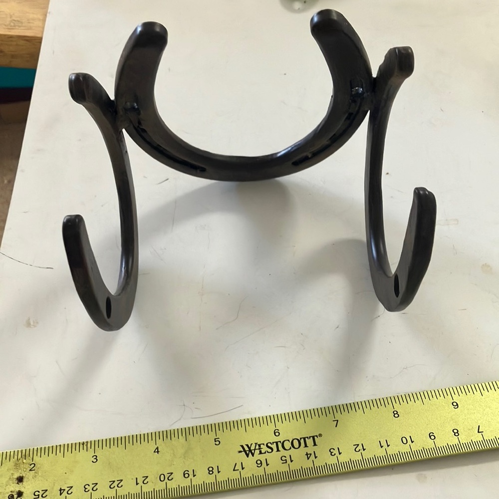 Black Metal horse shoe Wall Hook